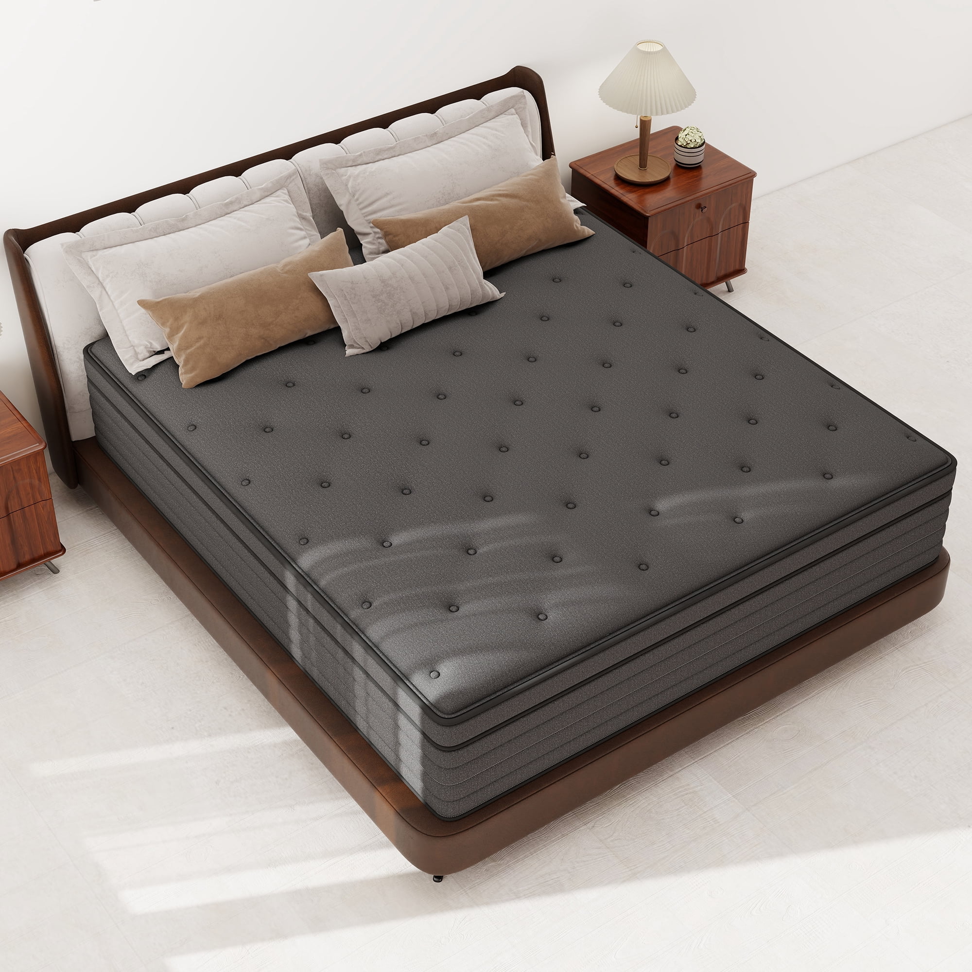 CICIMLU Mattress 12 inch Queen Size, Gel Memory Foam Hybrid Mattress in a Box, Cozy Sleep