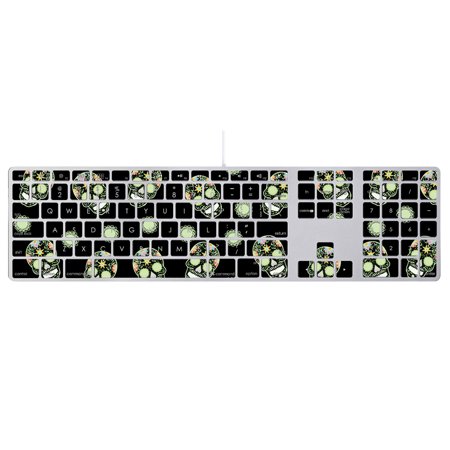 - Skin For Apple Keyboard with Numeric Keypad MB110LL/B – Nighttime Skulls | MightySkins Protective, Durable, and Unique Vinyl Decal wrap cover | Easy To Apply, Remove | Made in the USA