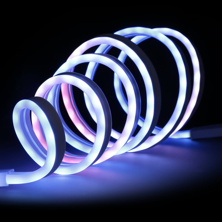 Monster LED Smart 6.5ft Neon Flex+ LED Light Strip 3D Memory Wire Core  Flow, Shapes Words, Indoor
