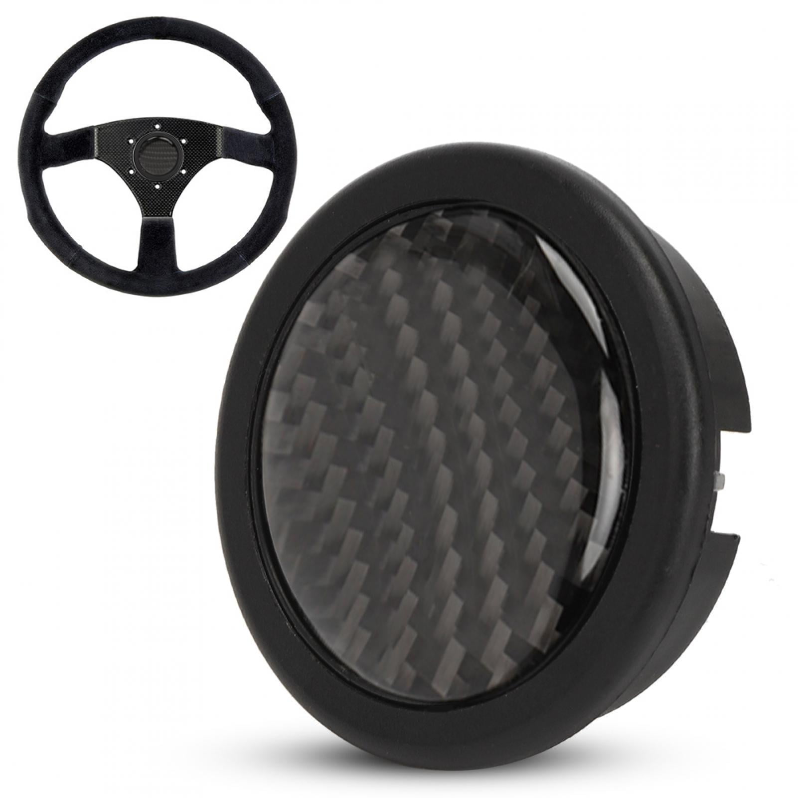 Carbon Fiber Refitting vehicle Steering Wheel Horn Button Cover Circle 6 Holes 
