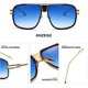 thumbnail image 3 of Gafas de sol para hombre Gafas retro Marco de metal Gafas clásicas, 3 of 5