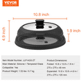thumbnail image 6 of VEVOR Microwave Splatter Cover & Mat 10.8" Collapsible Microwave Food Lid 500°F, 6 of 10
