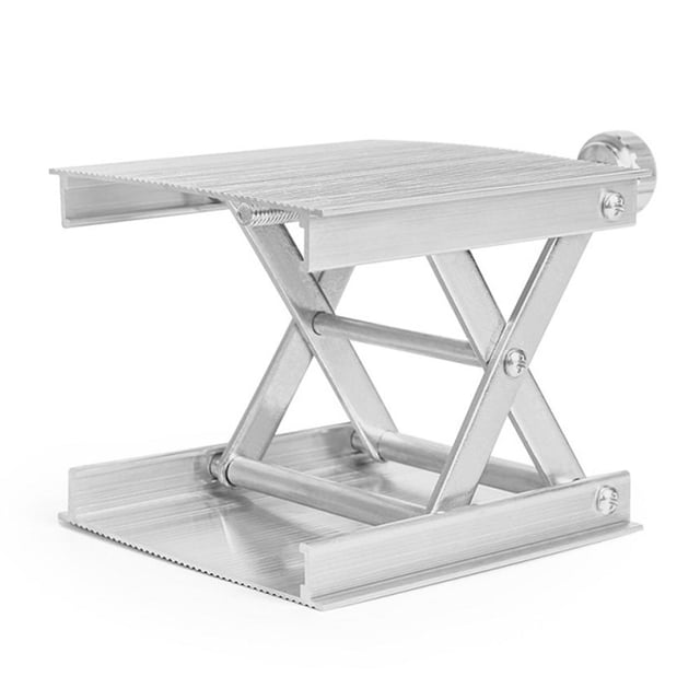 Kuymtek Elevador Enrutador para Máquina Plataforma Elevadora Laboratorio Grabado Ajustable (plateado) 4 Uds.