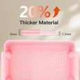 thumbnail image 2 of Organizador Rolling Cart Pipishell de plástico de 3 niveles, color rosa, 2 of 7