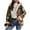 Brown, variant on Nokdvo Womens Winter Jacket Flannel Fleece Lined Plaid Shacket Casual Long Sleeve Full Zip Sherpa Hooded Jacket Winter Warm Cozy Coat with Pockets Hot Pink L