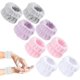 thumbnail image 1 of 4 Pairs Wrist Washband Wash Set,Microfiber Wrist Sweat Bands Ladies Soft Wristbands,Face Washing Wristband Spa Wrist Towel, 1 of 5