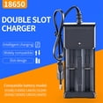 thumbnail image 3 of Cargador de batería 4.2V baterías de carga electrónica con indicador LED Viaje portátil Polaridad inversa Protección de polaridad a domicilio Guardurnaity EL022395-00B, 3 of 7