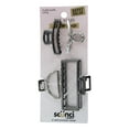 thumbnail image 2 of (4 pack) Scunci Real Style Savvy Value Pack Metal Hair Claw Clips, Silver, Assorted Sizes, 4-Pieces, 2 of 2