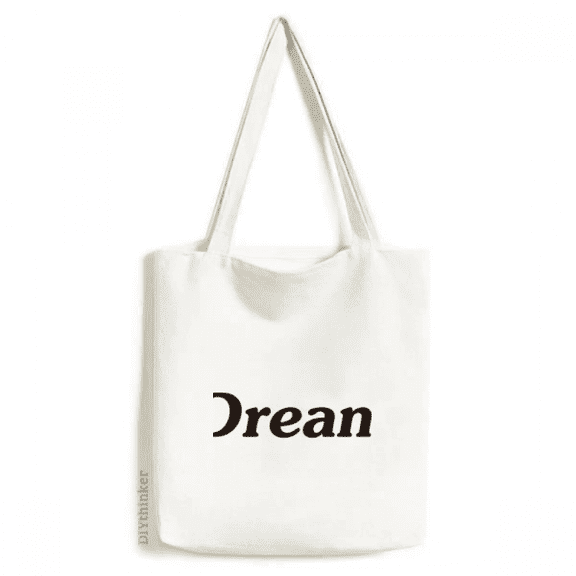 Dream Word Inspirational Quote Sayings Tote Canvas Bag Shopping Satchel Casual Handbag