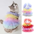 thumbnail image 2 of Sweet Style Dog Dress - Lovely Fabric Gradient Mesh Cake Dress for Stylish Outdoor Fashion, 2 of 8