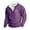 Purple, variant on MuZeFu Plus Size Sweatshirts Mens 4x Fashion Men Winter Zipper Casual Tops Long Sleeve V-Neck Sweatshirt