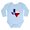 Sky Blue, variant on CafePress - Great Texas Body Suit - Long Sleeve Cotton Baby Bodysuit