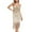 Gold, variant on Ashirexll Wedding Guest Dresses for Women Sequin Halter Dress Mini Skirt Party Bead Embroidery Fringe Dress White M