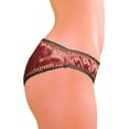 thumbnail image 3 of Merise Womens Sexy Silk Satin Bikini With Different Types Of Color & Lace Combination ! (Dark Grey Lace- Rose Pink- Small), 3 of 6