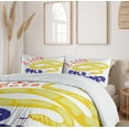 thumbnail image 6 of Ambesonne Reptile Duvet Cover Sets, Majestic Snake in Wild, 2-King, Purple Yellow Red, 6 of 7