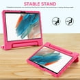thumbnail image 2 of Allytechgroup Kickstand Case for Samsung Galaxy Tab A9 8.7 Inch 2023 (SM-X110 / X115), Fashion Lightweight EVA Foam Handle Stand Kids Friendly Shockproof Cover Case - Rose, 2 of 6