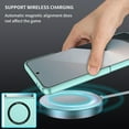 thumbnail image 6 of Allytechgroup Magnetic Case for Samsung Galaxy Z Flip 7, Wireless Charging Compatible Back Cover with Built-In Iron Ring, Lightweight Anti-Scratch Shockproof Plastic Protective Case,Lightblue, 6 of 7