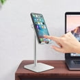 thumbnail image 4 of Naierhg Aluminum Alloy Adjustable Desktop Tablet Phone Holder Stand Bracket for iPhone,White Standard, 4 of 8