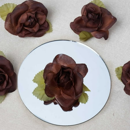 Balsacircle 12 Open Roses Heads Craft Flowers Mini Flowers For