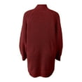 thumbnail image 5 of UJNDER Knitted Sweater Dress Long Sleeve Mid Length Turtleneck Pullover Tunic for Fall Winter Casual Comfortable Outfits XXL, 5 of 5