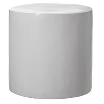 Contemporary Decorative Modern Fiberglass Pillar Column Flower Stand -Photography Props - Stylish Cylinder Shape Versatile Pedestal for Wedding, Living Room, or Dining Room Décor, 16 Inch