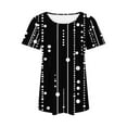 thumbnail image 5 of Lumivie Womens Summer Tops Plus Size Loose Fit Tshirts Shirts For Women Graphic Plus Size Women'S Blouses & Button-Down Shirts Wrinkle Free Womens T Shirts Loose Fit, 5 of 5