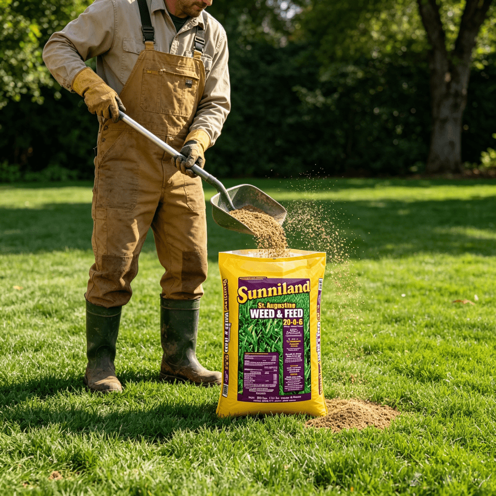 WJSP St. Augustine Lawn Fertilizer 20 Lb Granules Covers 5000 Sq Ft For St Augustine Grass