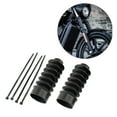 thumbnail image 4 of Front Fork Cover . Rubber Long Boots Shock .Damping .Fit for FX XL 1973-up XL883 XL1200 Fxd, 4 of 8