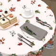 thumbnail image 5 of Fall Pumpkin Tablecloth Round 60 Inch Thanksgiving Tablecloths Farmhouse Autumn Harvest Decoration Outdoor Table Cloth Rustic Table Cover for Dining Kitchen Holiday Party Picnic Home Decor, 5 of 6