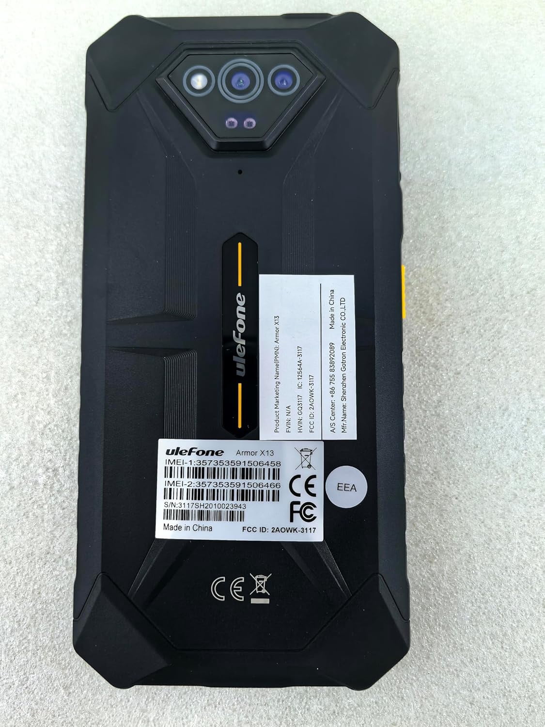 Ulefone Armor X13 Rugged Phone, 12 64GB, 50MP Rear Camera, 24MP Night Vision Camera, Android 15 OS Rugged Smartphone