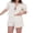 Khaki, variant on Michellecmm Women Summer Shorts Outfits Plaid Short Sleeve Shirts Shorts Set