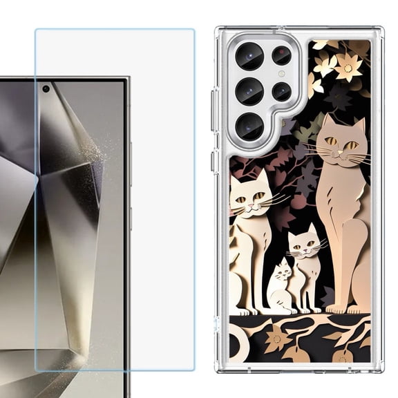 Phone Case for Samsung Galaxy S26 Ultra, with Screen Protector, by OneToughShield - Cat Craft