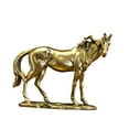 thumbnail image 3 of Estatuilla de caballo, estatua decorativa, adorno creativo de mesa, escultura de Animal para estantería, centro de mesa, escritorio, sala de estar Oro, 3 of 8