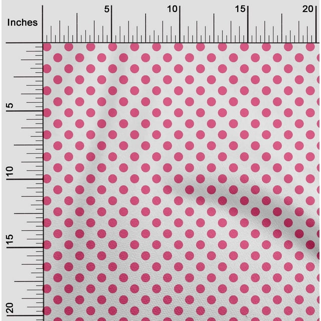oneOone Georgette Viscose Fabric Polka Dots Decor Fabric Printed BTY 42 Inch Wide