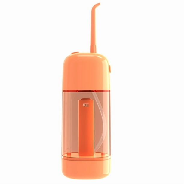 BRIGHTFUFU Irrigador bucal manual portátil: irrigador bucal inalámbrico no eléctrico para limpieza dental en casa y en viajes, limpieza profunda y salud de encías.