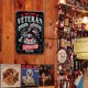 thumbnail image 4 of Placa Metal Vintage Manifiesto Veterano Pintura Hierro Rectangular 20x30cm Ygjytge, 4 of 9