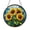 Acrylic 3.5 Inch, variant on Sunflower Stained Glass Style Panel – Round Floral Window Hanging