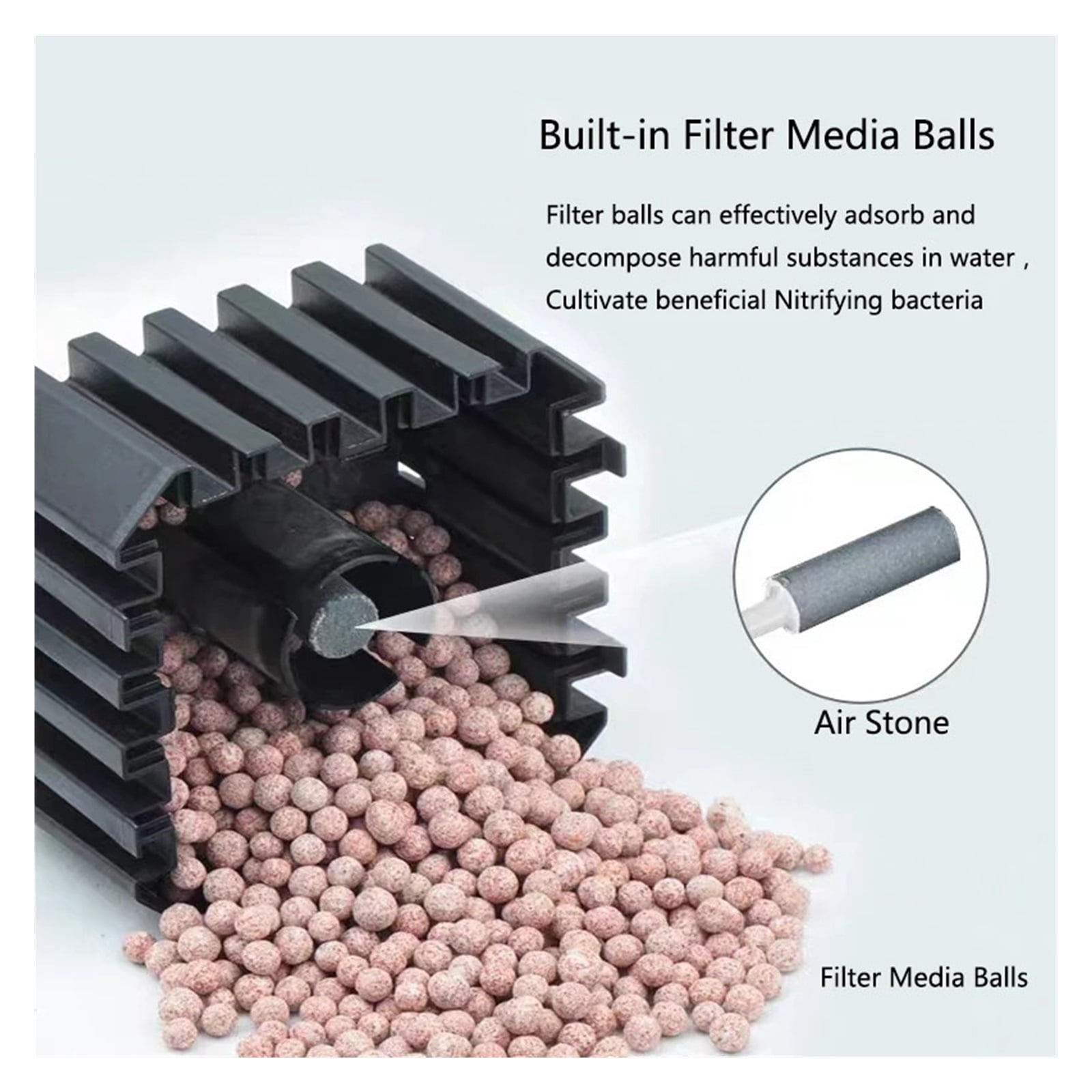 Bio Sponge Filter for Aquarium Fish Tank Shrimp Pond Air Pump Biochemical Filtration Noiseless Foam