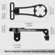 thumbnail image 2 of Soporte frontal para manillar de bicicleta aleación de aluminio versátil para Garmin Wahoo Bryton, 2 of 8