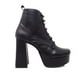 thumbnail image 3 of Bota Dasalo Negra De Agujeta Con Plataforma Para Mujer, 3 of 4