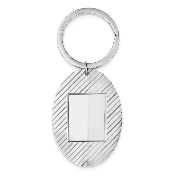 Beautiful Sterling Silver Rhodium-plated Key Chain