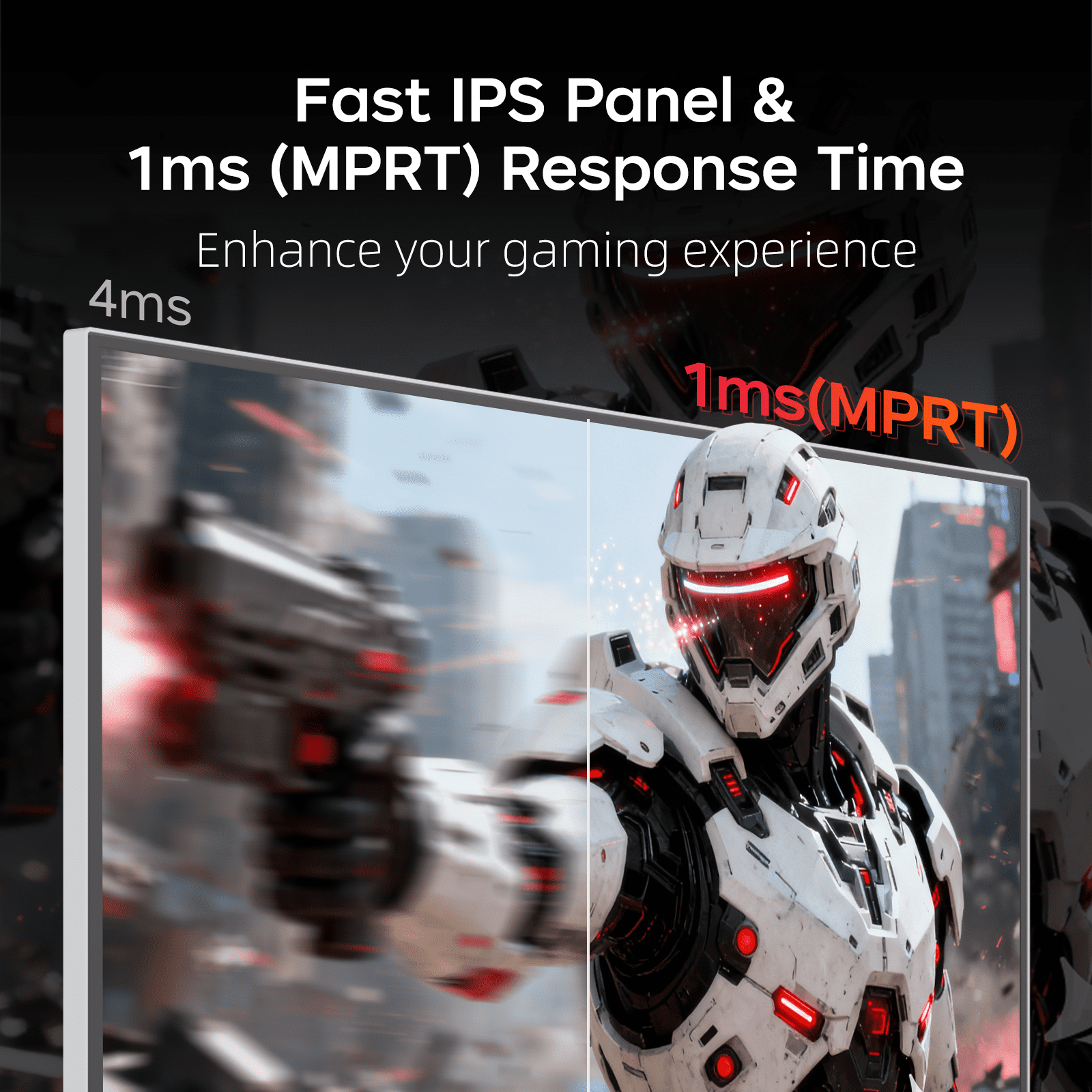 KTC 24 Inch 240Hz Gaming Monitor, 1080P PC Computer Monitor with Fast IPS Panel, HDR400, Adaptive Sync, 1ms (MPRT), 116% sRGB, HDMI DisplayPort, Eye Care, VESA Mount, White, H24F7