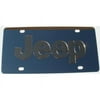 Jeep Gold Logo Stainless Steel License Plate