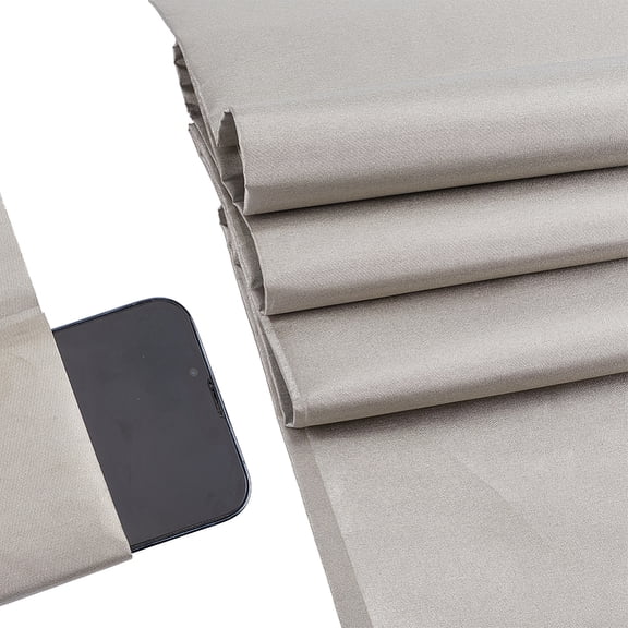 1m Protection Fabric Faraday Fabric EMI RF & RFID Shielding Nickel Copper Fabric Silver 1380mm Polyester