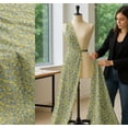thumbnail image 5 of Soimoi Yellow Cotton Voile Fabric Forget Me Not Bush Floral Print Fabric By the Yard 42 Inch Wide, 5 of 7
