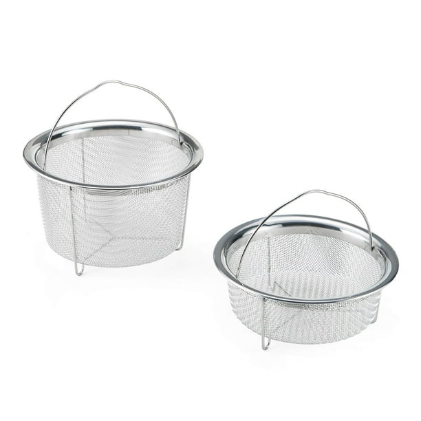Set de cestas vaporeras Instant Pot Official de acero inoxidable