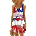 thumbnail image 2 of Hwmodou Women Dresses Summer Beach Daily Dress Sleeveless Vacation Simple Printed Casual Seaside Vacation Mini Dress Holiday Ladies Sundress, 2 of 6
