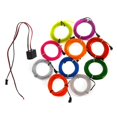 thumbnail image 1 of 1-5M 10 Colors Flexible EL Wire Neon Glow Light 12V Controller Hot, 1 of 5