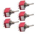 thumbnail image 4 of Toggle Switch, 5PCS ON ON Toggle Switch,2 Position Toggle Switch 3PDT 9 Pin 6mm 2A / 250VAC 5A / 120VAC, Switching, electronic component toggle switches, 4 of 7