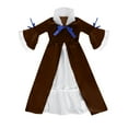 thumbnail image 4 of ATOGUTA Girls Long Dresses Kids Long Sleeve Party Birthday Prom Formal Fancy Long Dress Size 9-15, Brown, 4 of 6
